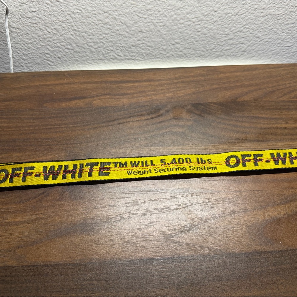 Off-White Black and Yellow Belt